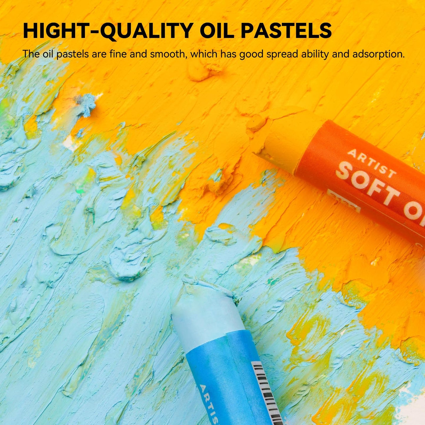Arrtx Oil Pastels for Artists, 72 Colors Soft Oil Pastels Vibrant and Creamy, Art Pastel Crayons Art Supplies for Professional and Beginners
