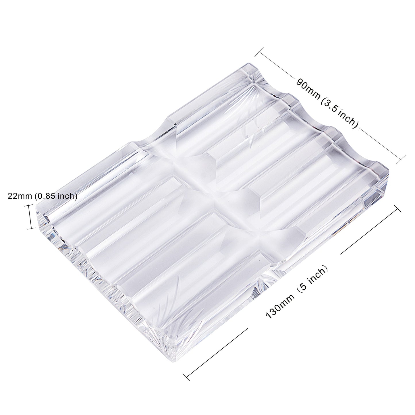 LONGWIN Office Supplies Crystal Fountain Pen Holder Desktop Organizer