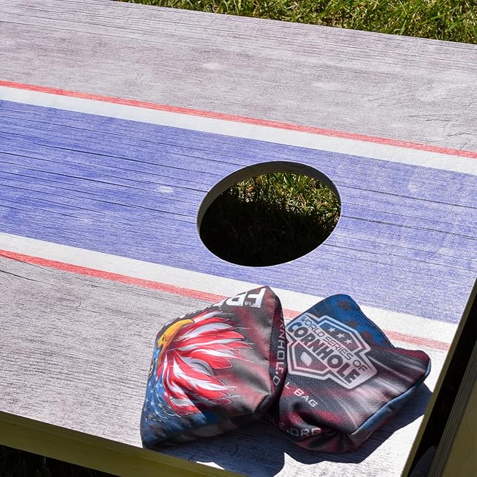 World Series of Cornhole All-Weather Cornhole Boards – Regulation 2x4 PVC Outdoor Cornhole Game Set for Backyard, Beach, Tailgate & Family Fun – Durable, Rust-Free, Tournament-Grade Boards