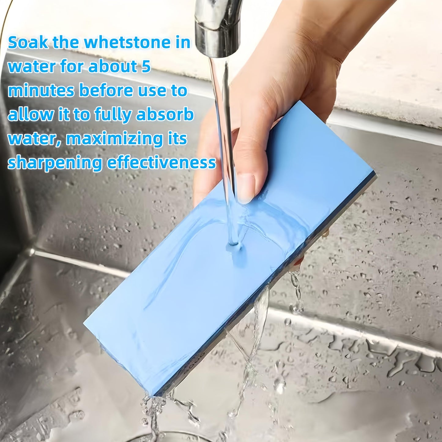 1000/6000 Grit Whetstone Knife Sharpening Stone, Bellairis Portable Knives Sharpener Waterstone with Non-Slip Rubber Base for Kitchen, Outdoor, Afilador de Cuchillos de Cocina