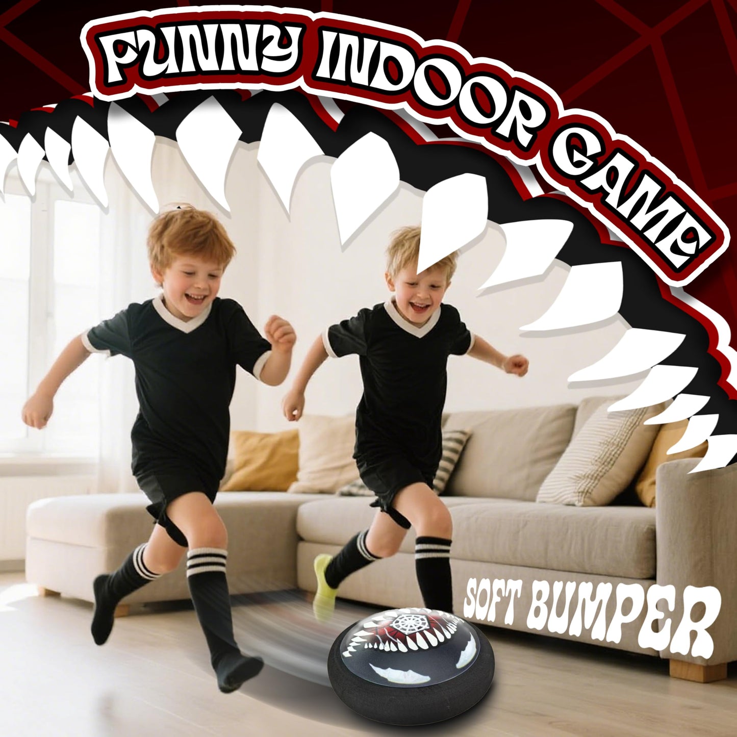 Hover Soccer Ball Set for Kids - Boy Birthday Gifts - Indoor Toy Games Gift for Boys 4 ,5 ,6 7, 8, 9, 10, 11, 12 Year Old 2 Pack