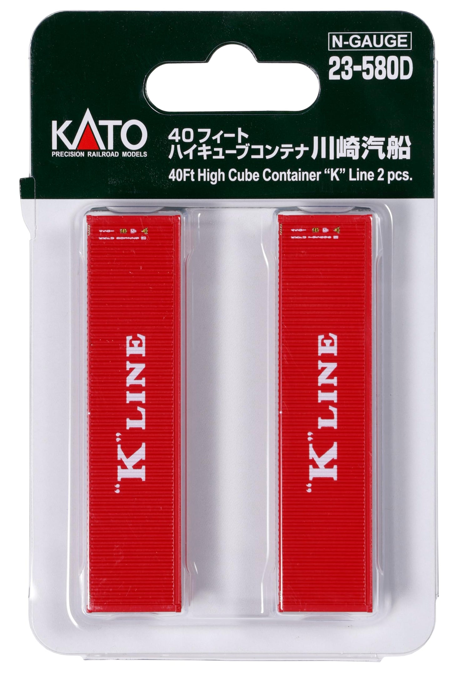 KATO 23-580D N Gauge 40ft High Cube Container Kawasaki Kisen Railway Model Supplies