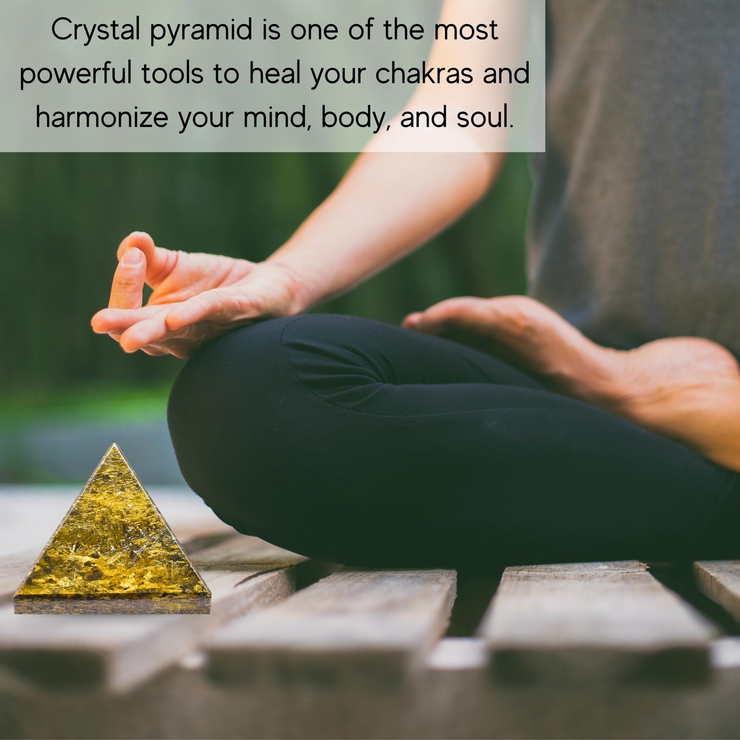 Amazing Gemstone Bronzite Pyramid Crystal Healing Stones - 1" Great Pyramid Figurine of Natural Stone Pyramid for Meditation, Reiki, Chakra Balancing and Crystal Pyramids Grid