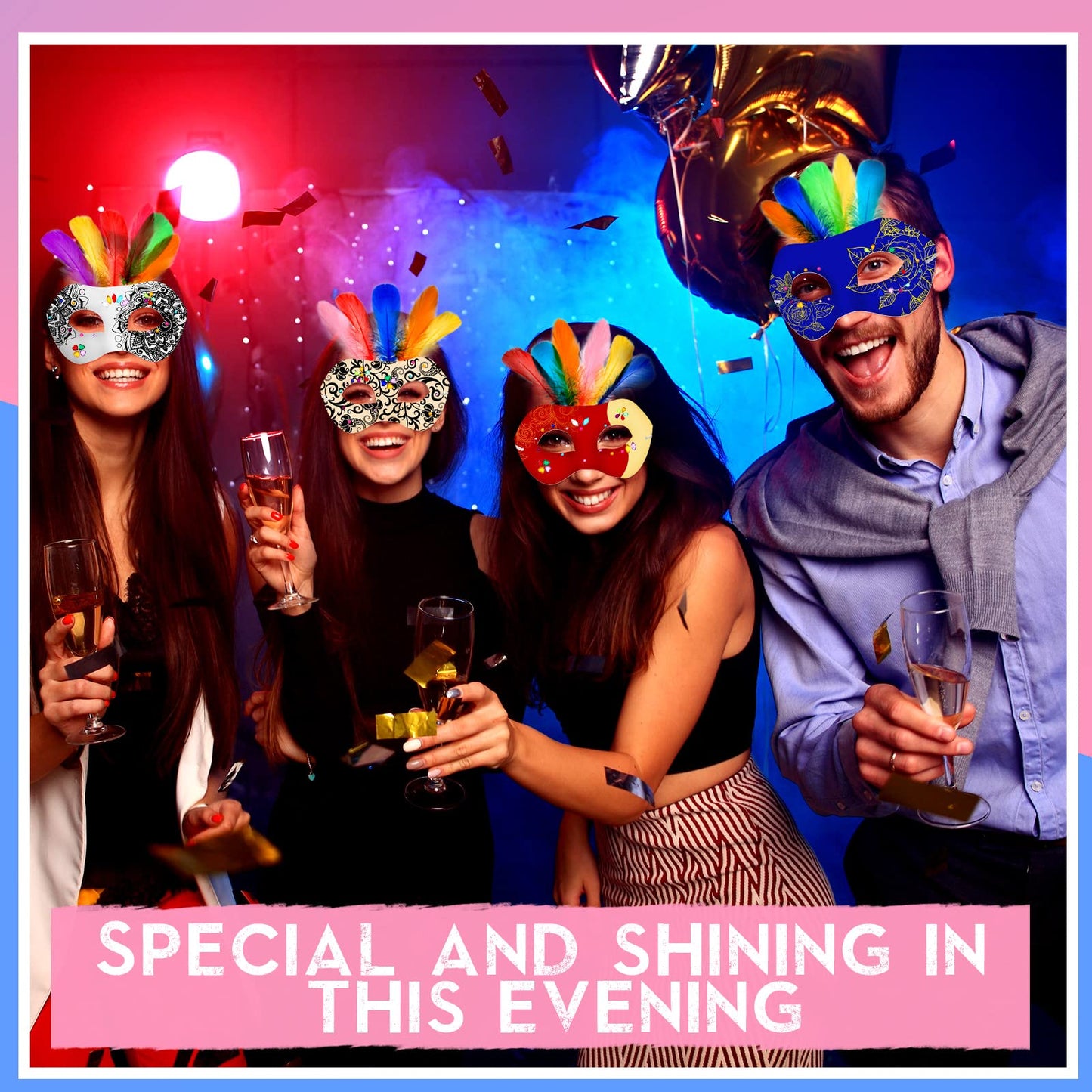 Leyndo 192 Pack Paper Mache Art Mask White Craft Masquerade Masks and Gem Stickers DIY Blank Mardi Gras Halloween Cosplay Party (Half Face Style)