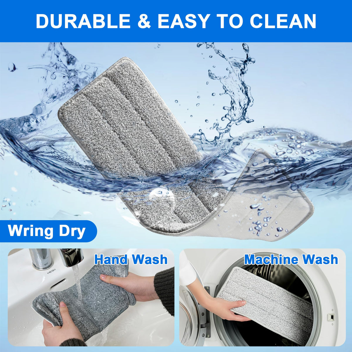 Microfiber Replacement Pads for 13 (2 Count)