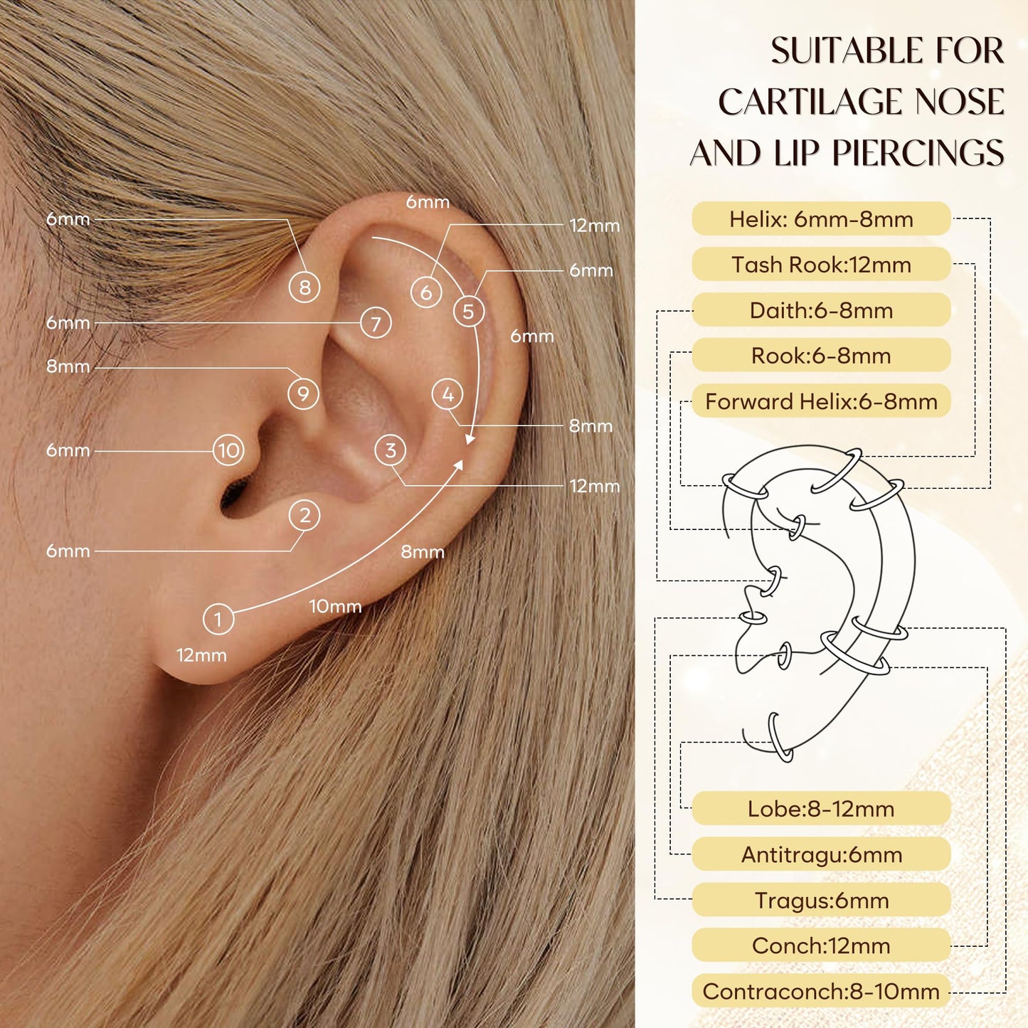 Black Hoop Earrings for Women, Small Huggie Stainless Steel Black Hoop Earring Stack for Men, Hypoallergenic Cute Mini Thin Tiny Cartilage Earring Sets for Multiple Piercing Clip On Jewelry Gifts