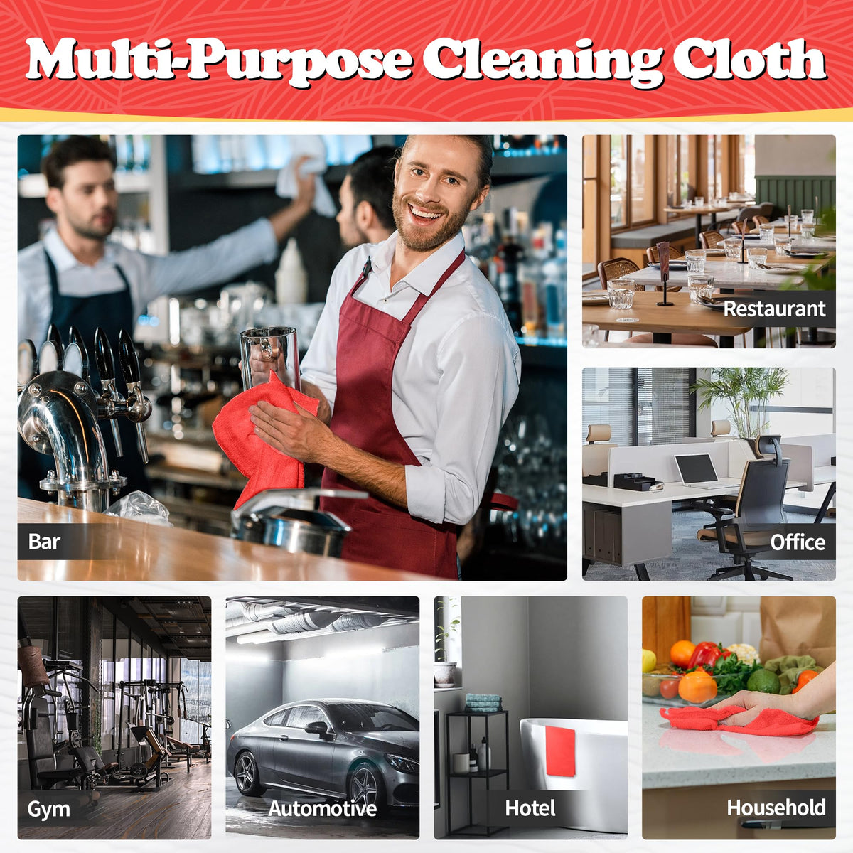 Microfiber Cleaning Cloth (24 Count)