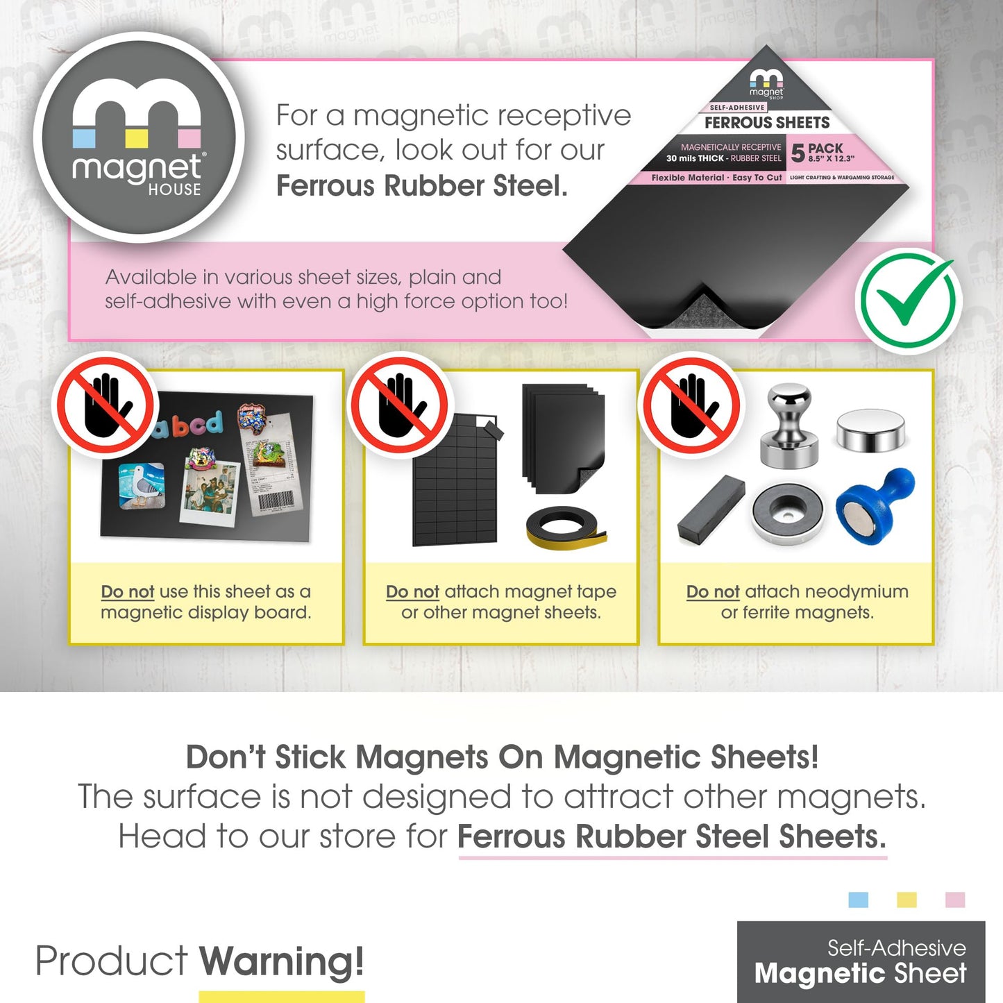 TMS Magnetic Sheet, Tape and Strips with or Without Self-Adhesive Backing for Stickers | Die and Craft Storage | Flexible Rubber Magnet | 10 Sheets | 20mil or 30 mil Thick | 8.5” x 11”