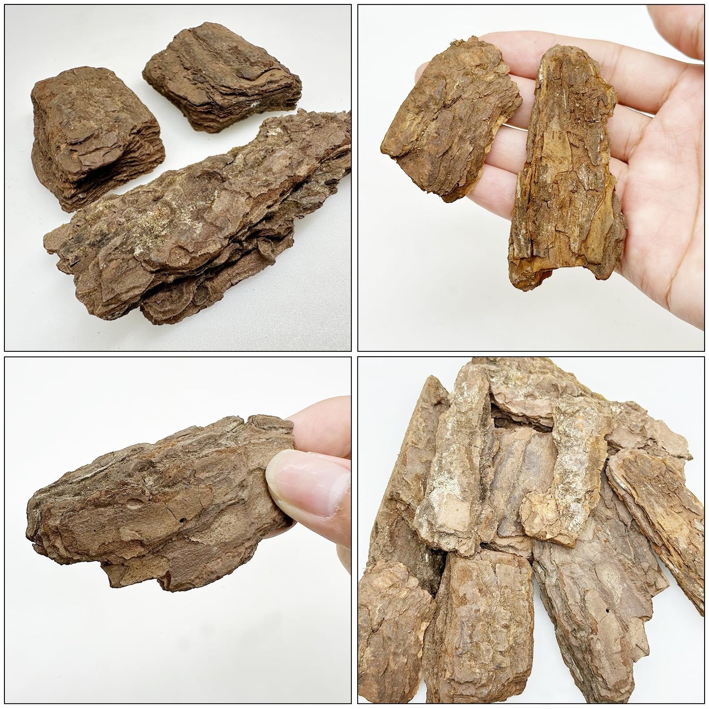 Cayway Diorama Supplies Kit, Model Scenery Tree Bark Miniature Bark Diorama Materials Miniature Terrain, Mountain Rock Material Model for Train Landscape Railway