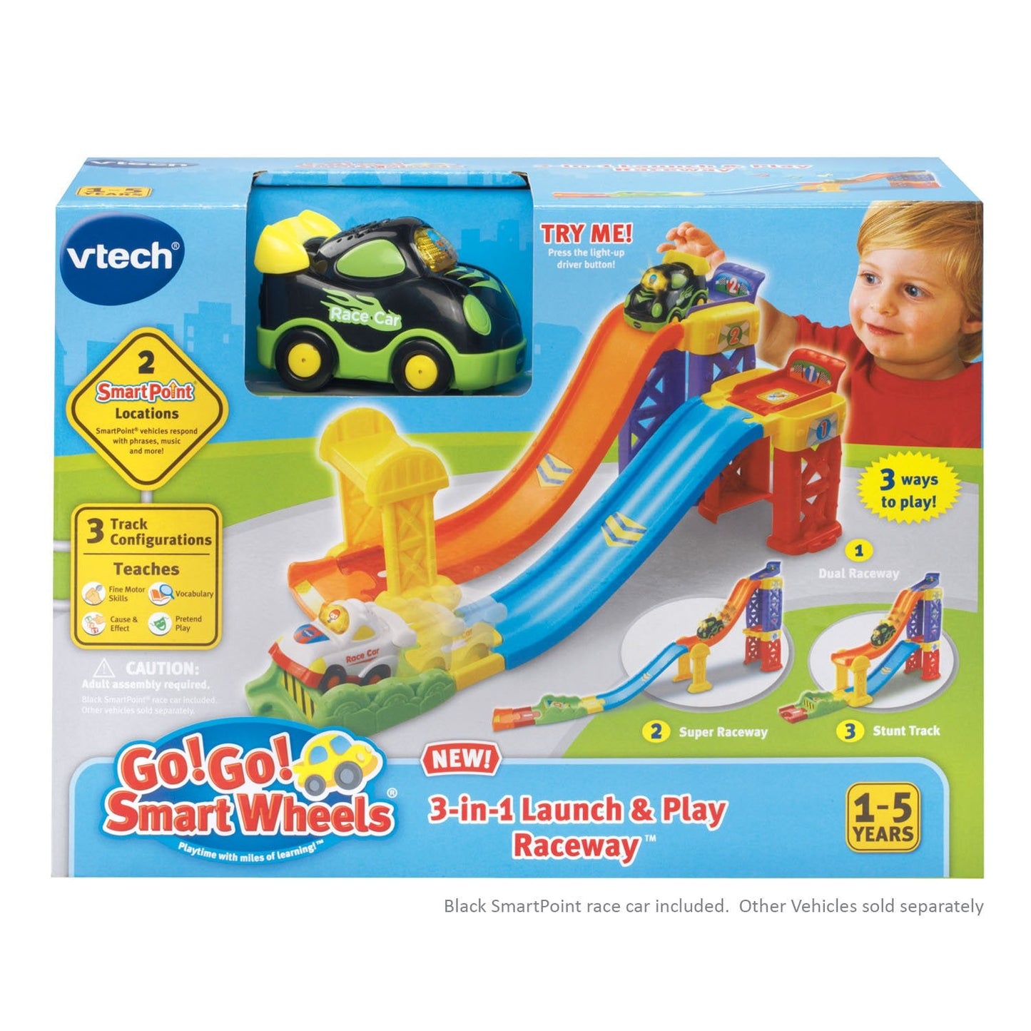 VTech Go! Go! Smart Wheels 3-in-1 Launch and Play Raceway