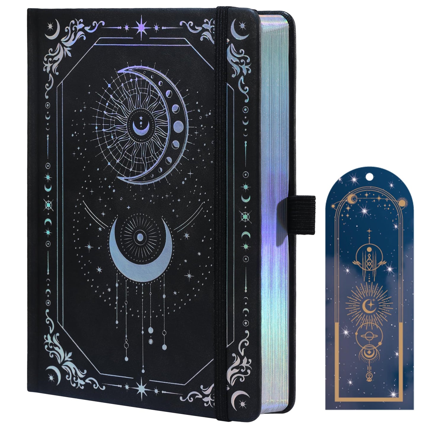 TIEFOSSI Dot Journal, 160gsm 190 Numbered Pages, Diary for Work & Sketching, A5 Hardcover Leather Journal for Writing Women Men