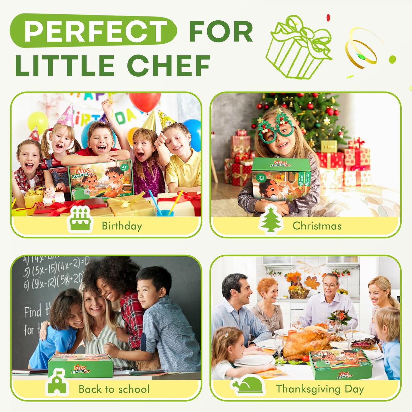 Toddler Cooking Set with Storage Box-Kids Kitchen Set,Safe PP Material Montessori Kitchen Tools for Real Cooking,Dishwasher Safe,Fun Bird-Shaped Organizer Toddler Knife Set