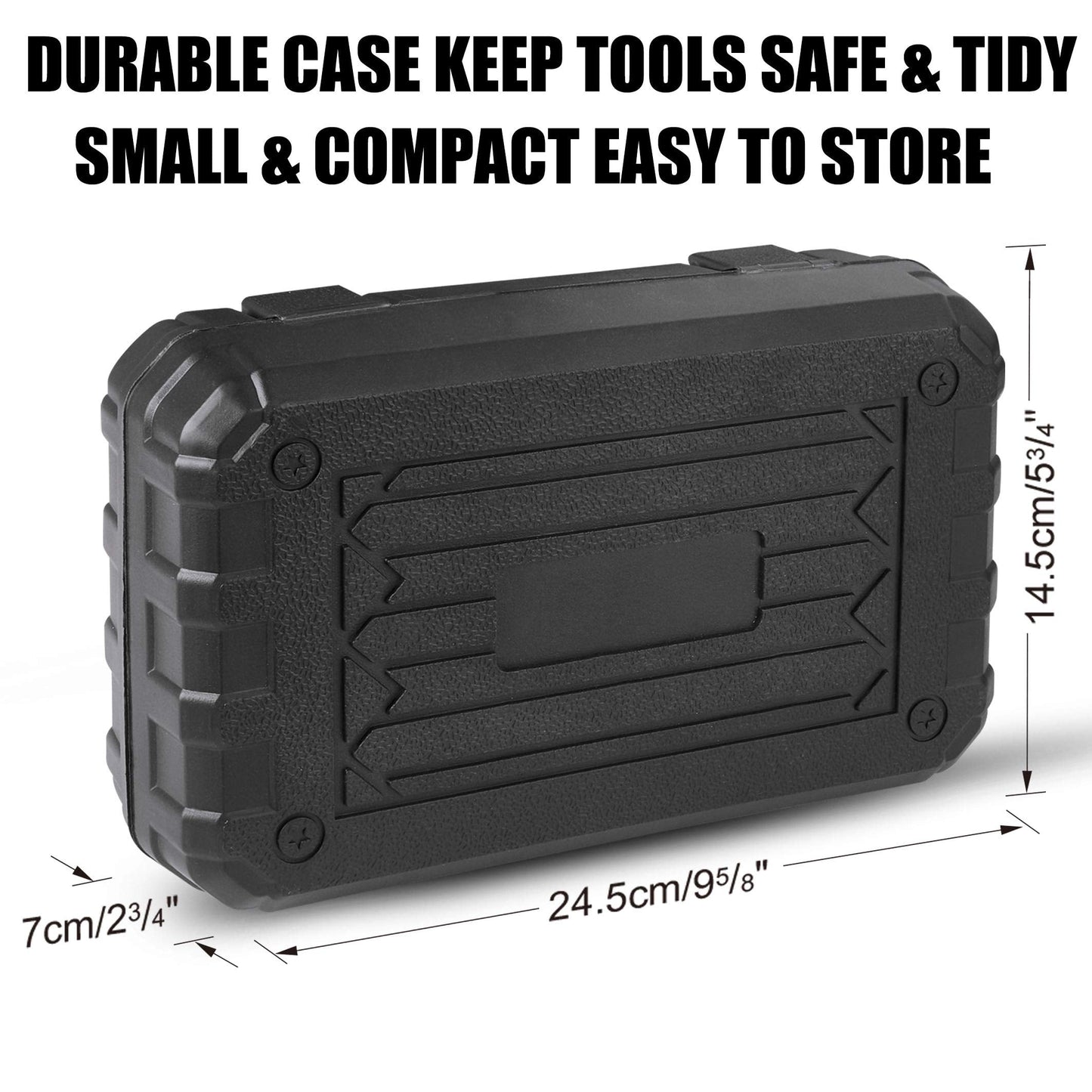 DOWELL Small Mini Tool Set School College Student Kids Dorm Tool Set Kit Home Repair Hand Tools with Tool Box Storage Case Upgraded HYT9