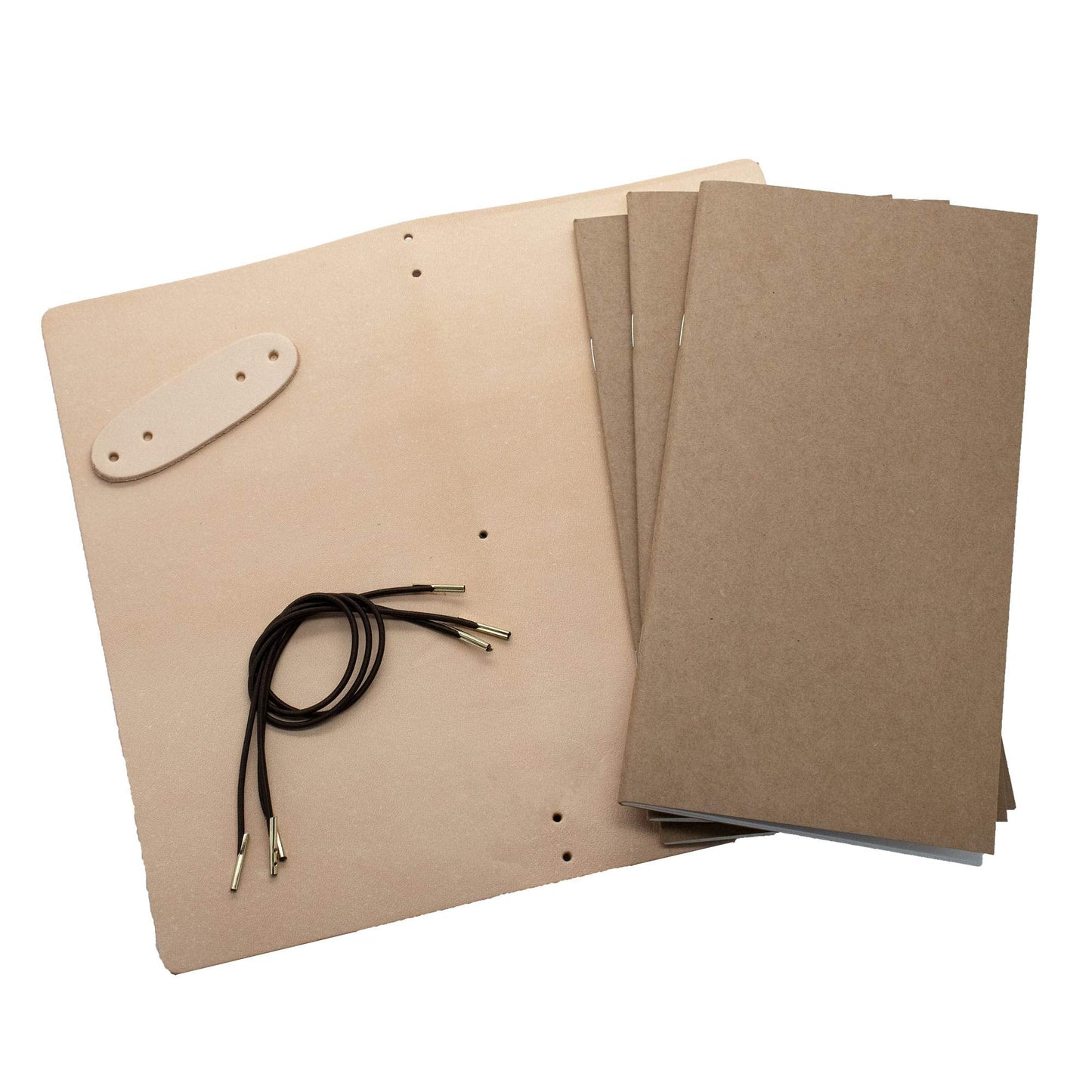 Realeather Travel Journal Kit, Natural Tooling Leather