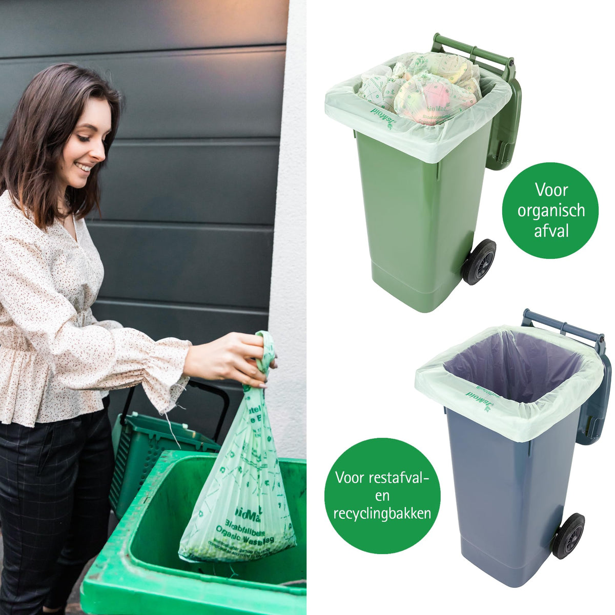 8 Gallon Compostable Food Scrap Bags (20 Count)