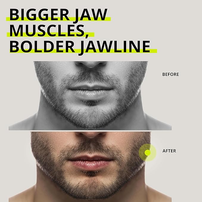 Jawliner® - Pioneers the Toughest Handmade 15x Harder Jawline Gum Includes 12 Weeks Coaching - Sugar-Free Blueberry Ice Gum - Jawline Exerciser for Mewing & Shaping the Jaw (2 Months Pack)