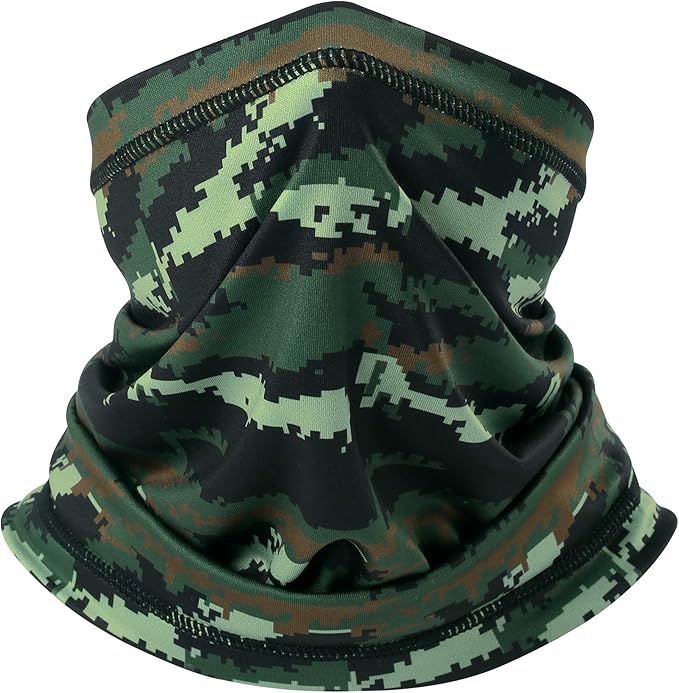 UV Protection Cooling Neck Gaiter Face Mask Scarf for Men - Windproof Neck Cover Bandana Neck Warmer Mask