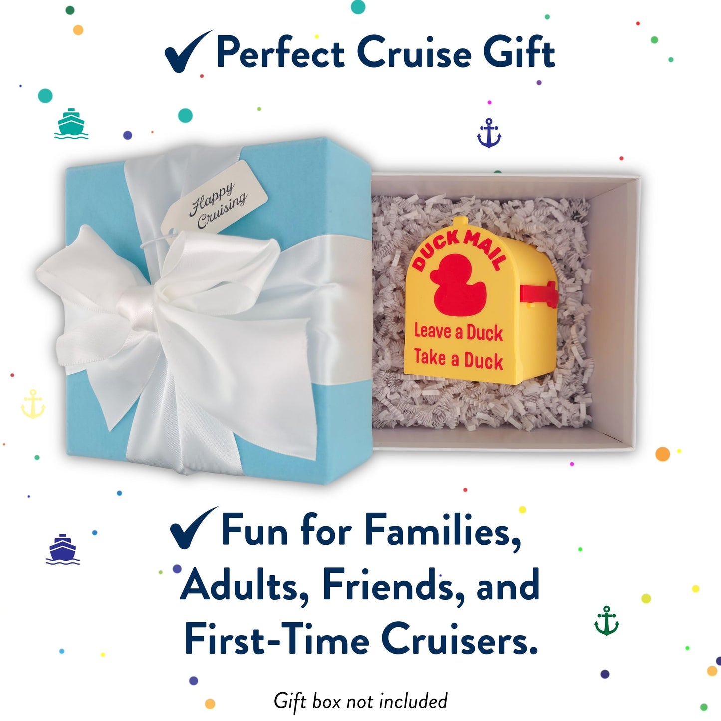Cruise Duck Mailbox Magnet – The Original Leave a Duck Take a Duck Mailbox for Cruise Ship Doors, Fun Cruise Accessory and Essential Travel Gift by Bow to Stern Shop