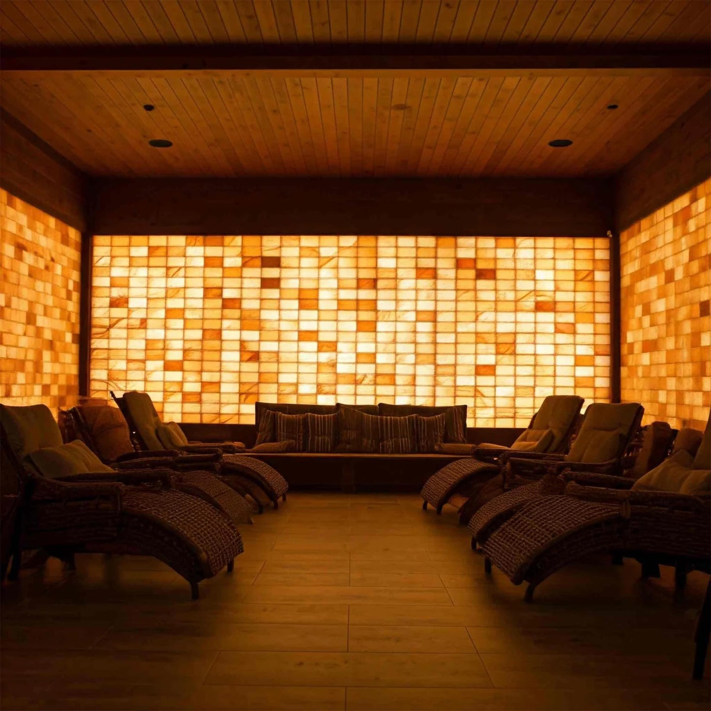 Himalayan Pink Salt Bricks 8x4x1 Inch – Pack of 6 Natural Salt Tiles for Salt Walls, Sauna Rooms, Spa Decor & Wellness Projects