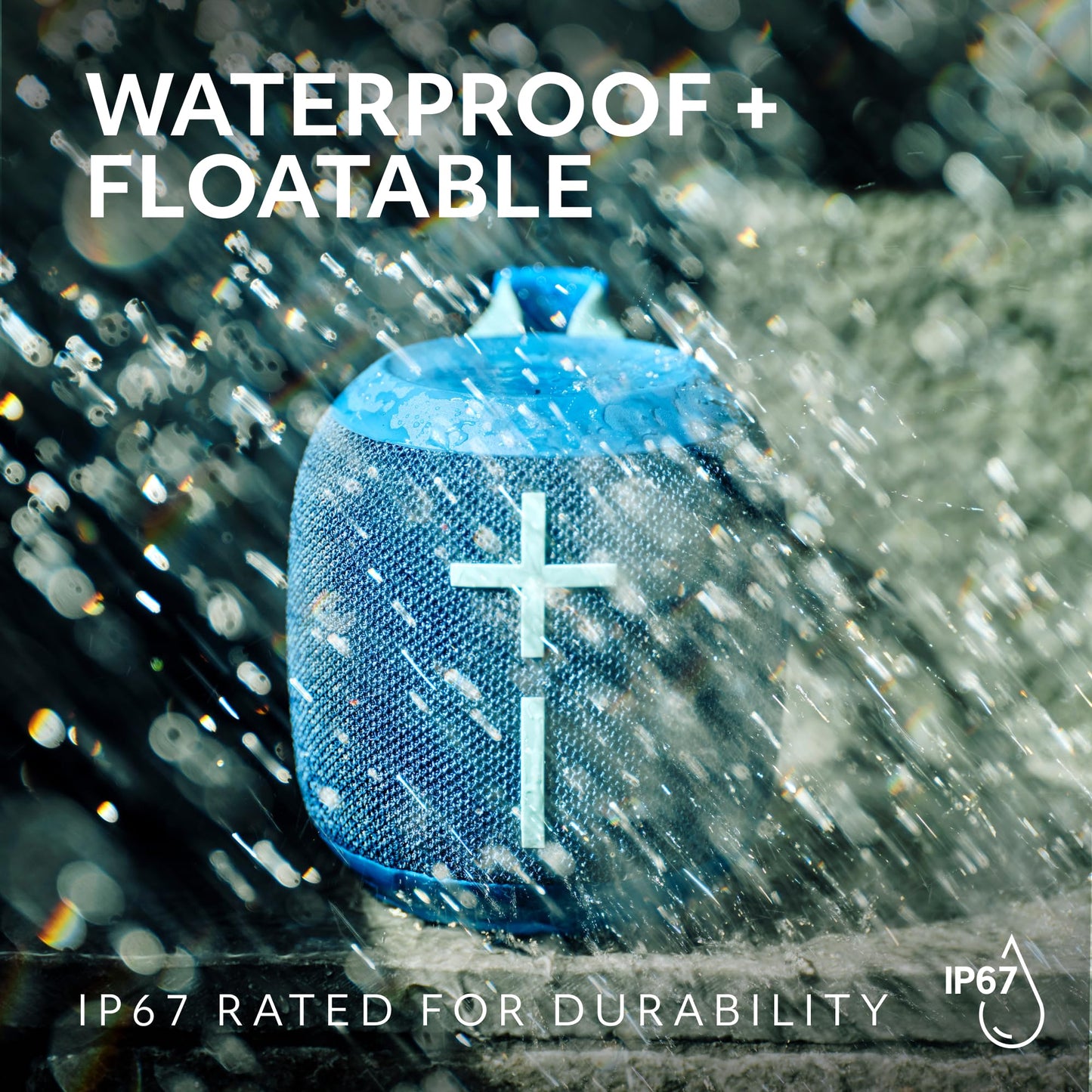Ultimate Ears WONDERBOOM 4 Portable Waterproof Bluetooth Speaker with Big Bass and 360-Degree Sound, Dustproof Floating Speaker with 131ft (40m) Range- Black