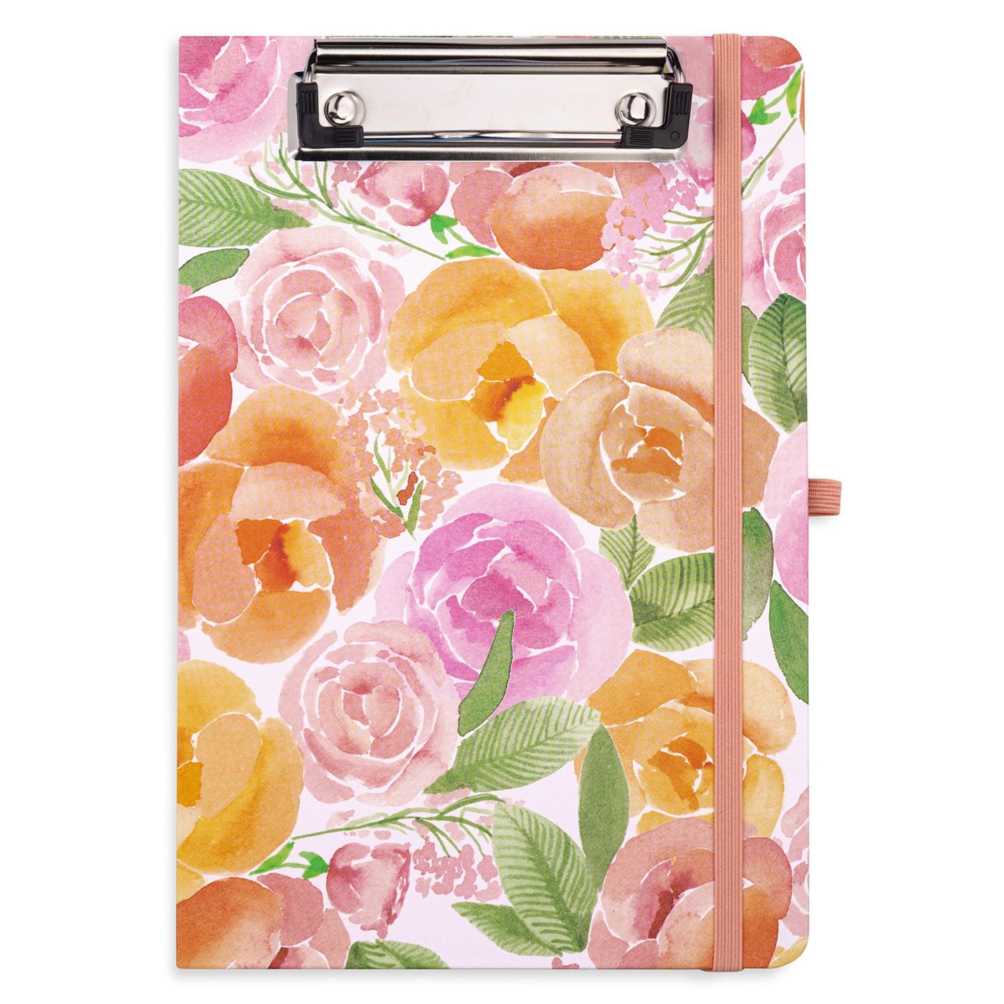 Steel Mill & Co Cute Mini Clipboard Folio with Refillable Lined Notepad and Interior Storage Pocket, Small Padfolio for Work (Full Posey)