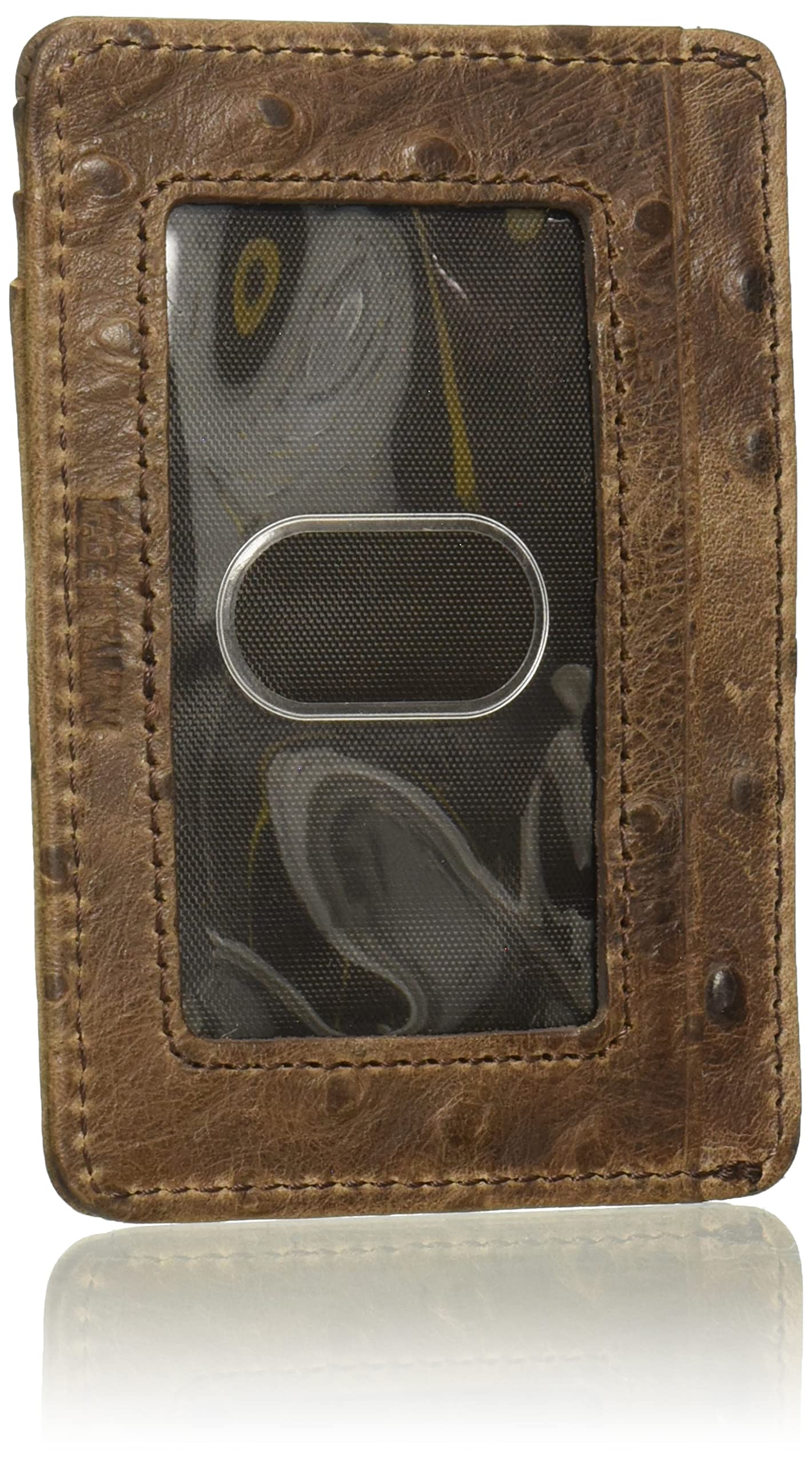 Nocona Men's Brown Ostrich Magnet Money, Brown, One Size