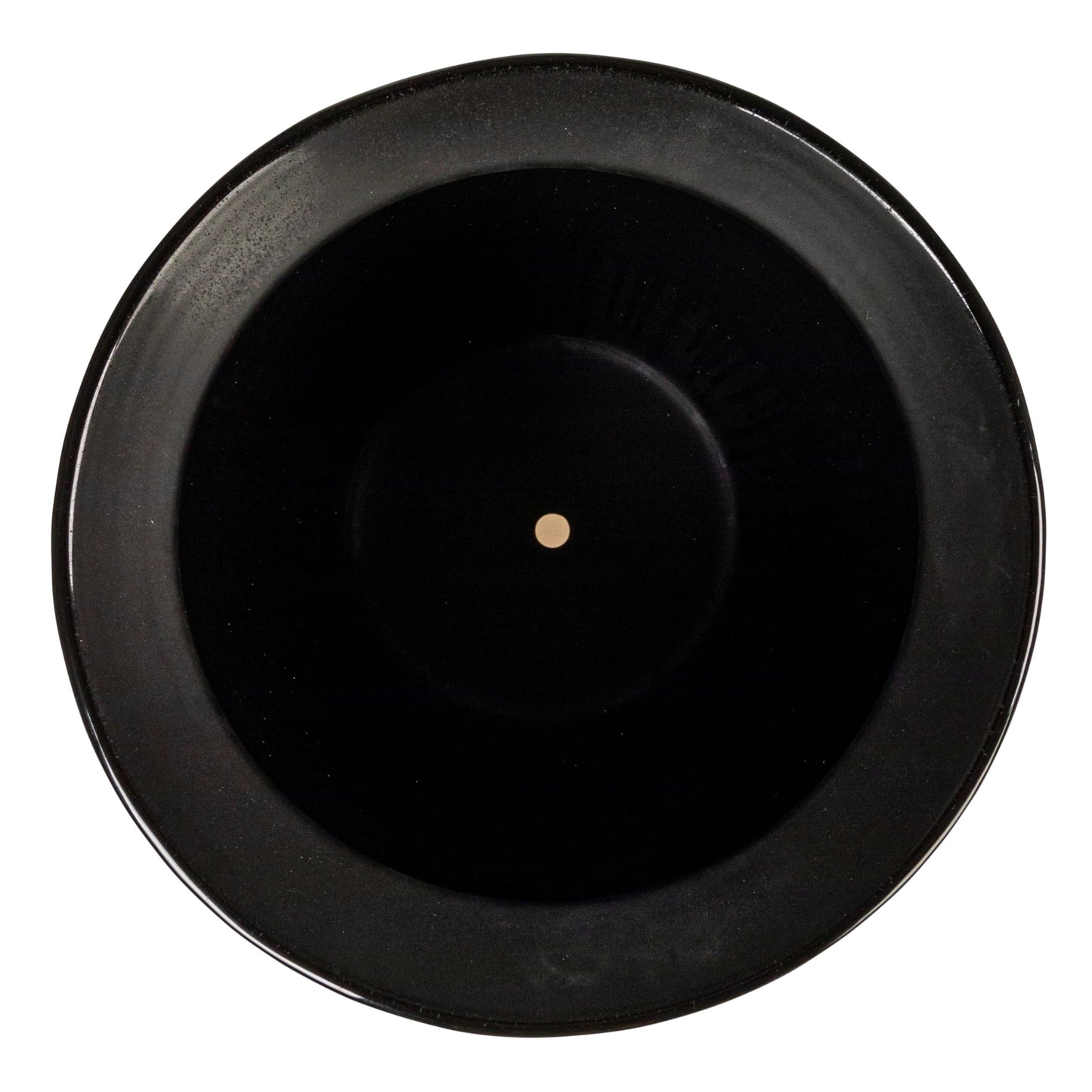 Creative Co-Op Embossed Textured Stoneware Planter, Matte Black