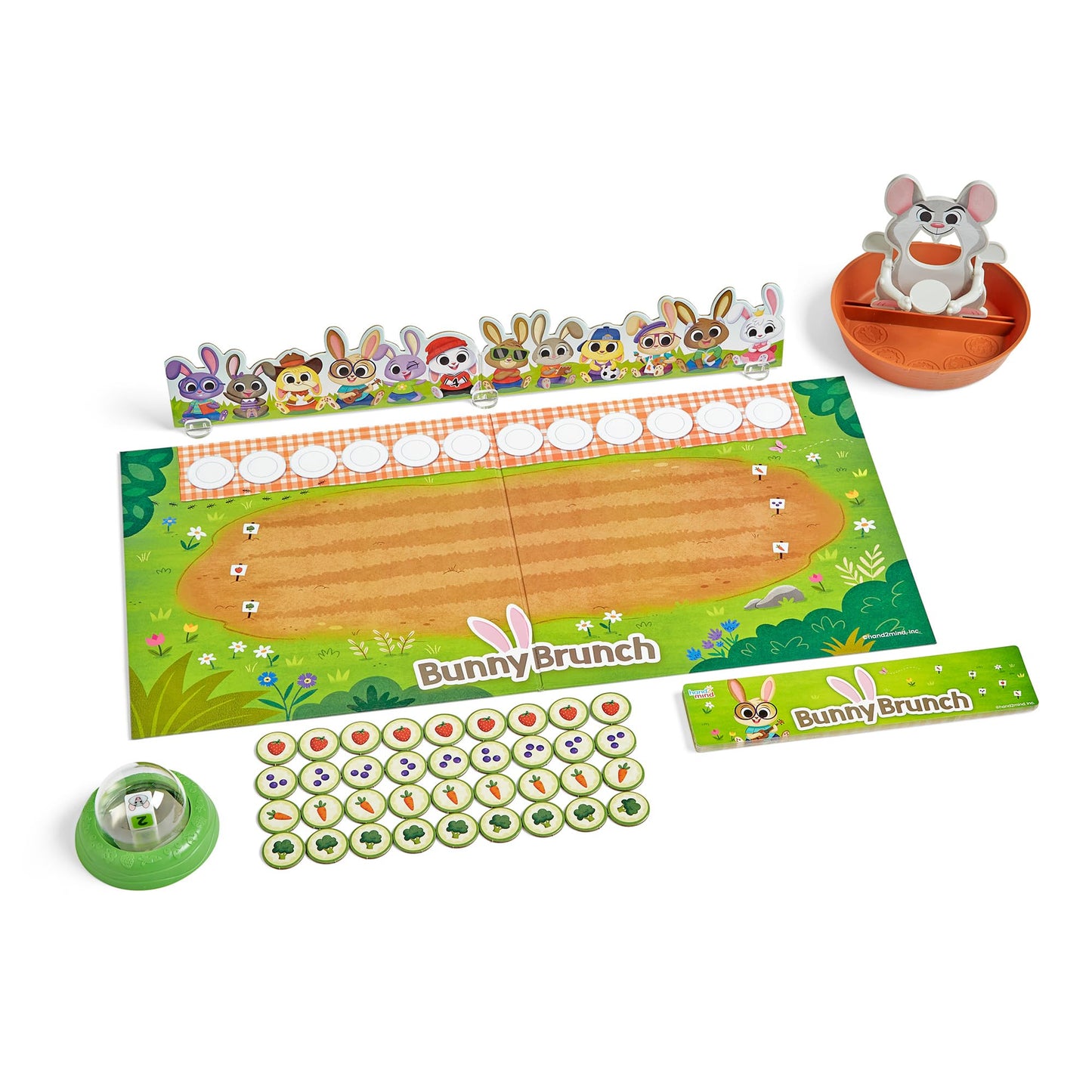 hand2mind Bunny Brunch, Cooperative Board Games, Toddler Educational Toys, Kindergarten Math Games, Preschool Learning Activities, Indoor Recess Games for Classroom, Easter Gifts for Kids