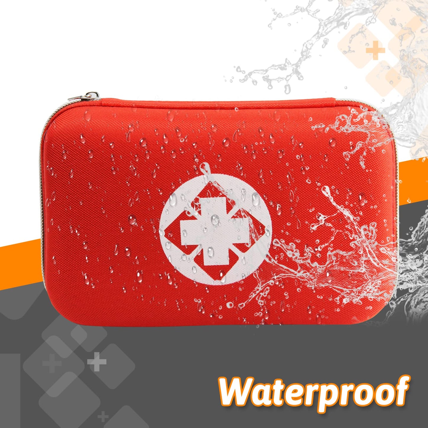 276PCS First Aid Kit Home Car Camping Hiking Emergency Supplies Small Compact Lovely Bag for School Outdoor, Basic Outdoor Essentials Survival Kit for Travel AMORNING