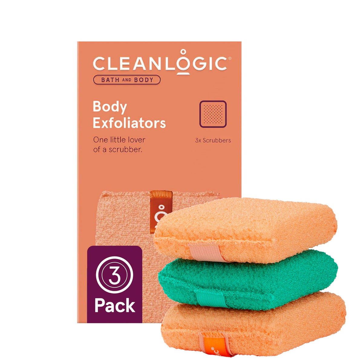 Bath and Body Exfoliating Body Scrubber (3 Count)