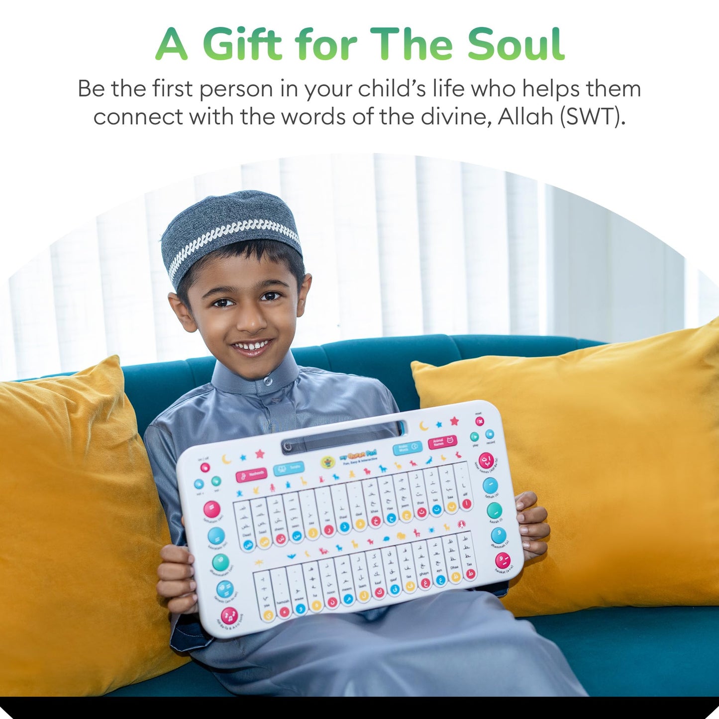 My Salah Mat My Quran Pad | Interactive Arabic Learning Pad for Kids