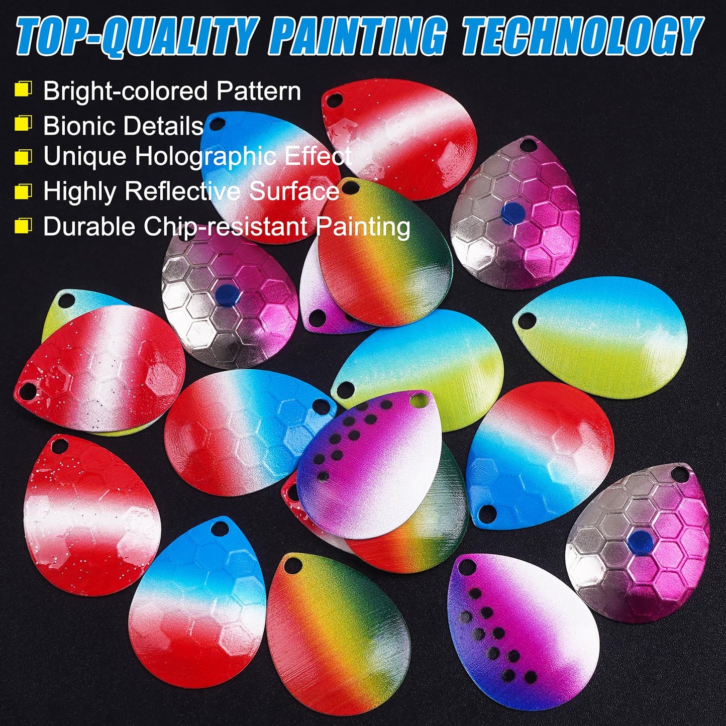 Walleye Rigs Fishing Lure Making Kit, 128pcs Includes Colorado Blades, Floats, Hooks, Swivels, Beads & Mono Line - DIY Walleye, Kokanee, Trolling Rigs