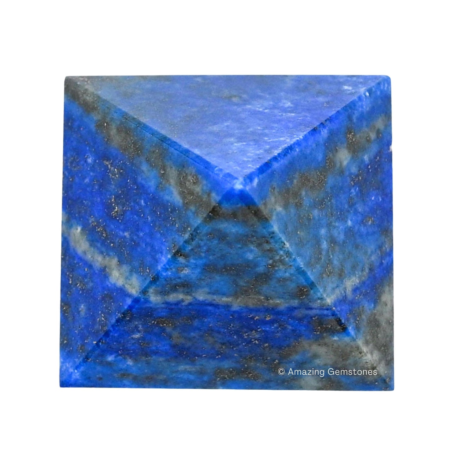 Amazing Gemstone Lapis Lazuli Pyramid Crystal Healing Stones - 1.5" Great Pyramid Figurine of Natural Stone Pyramid for Meditation, Reiki, Chakra Balancing and Crystal Pyramids Grid
