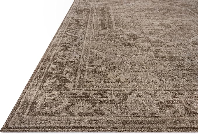 Loloi Magnolia Home by Joanna Gaines Mona Collection MOA-01 Cocoa/Stone 10'-0" x 14'-0" Area Rug