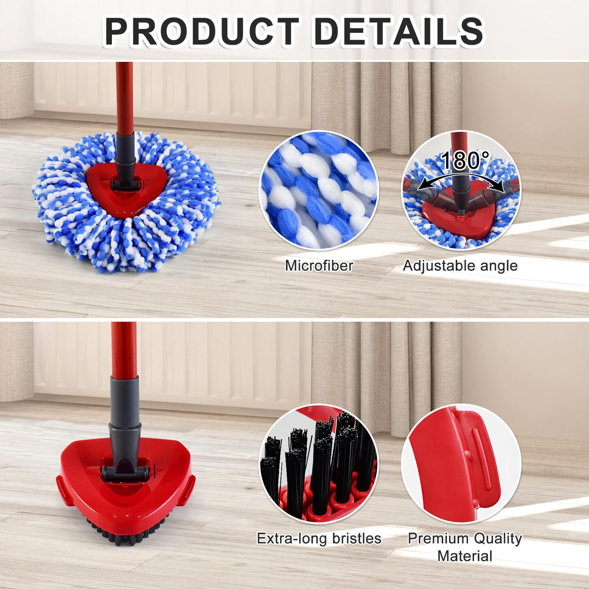 Mop Heads Replacements for Ocedar (5 Count)