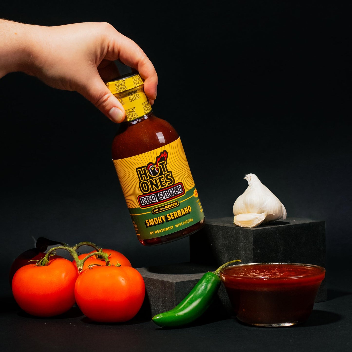 Hot Ones BBQ Sauce Trio - Variety Pack - Gift Set - Original, Hot Honey, Smoked Serrano