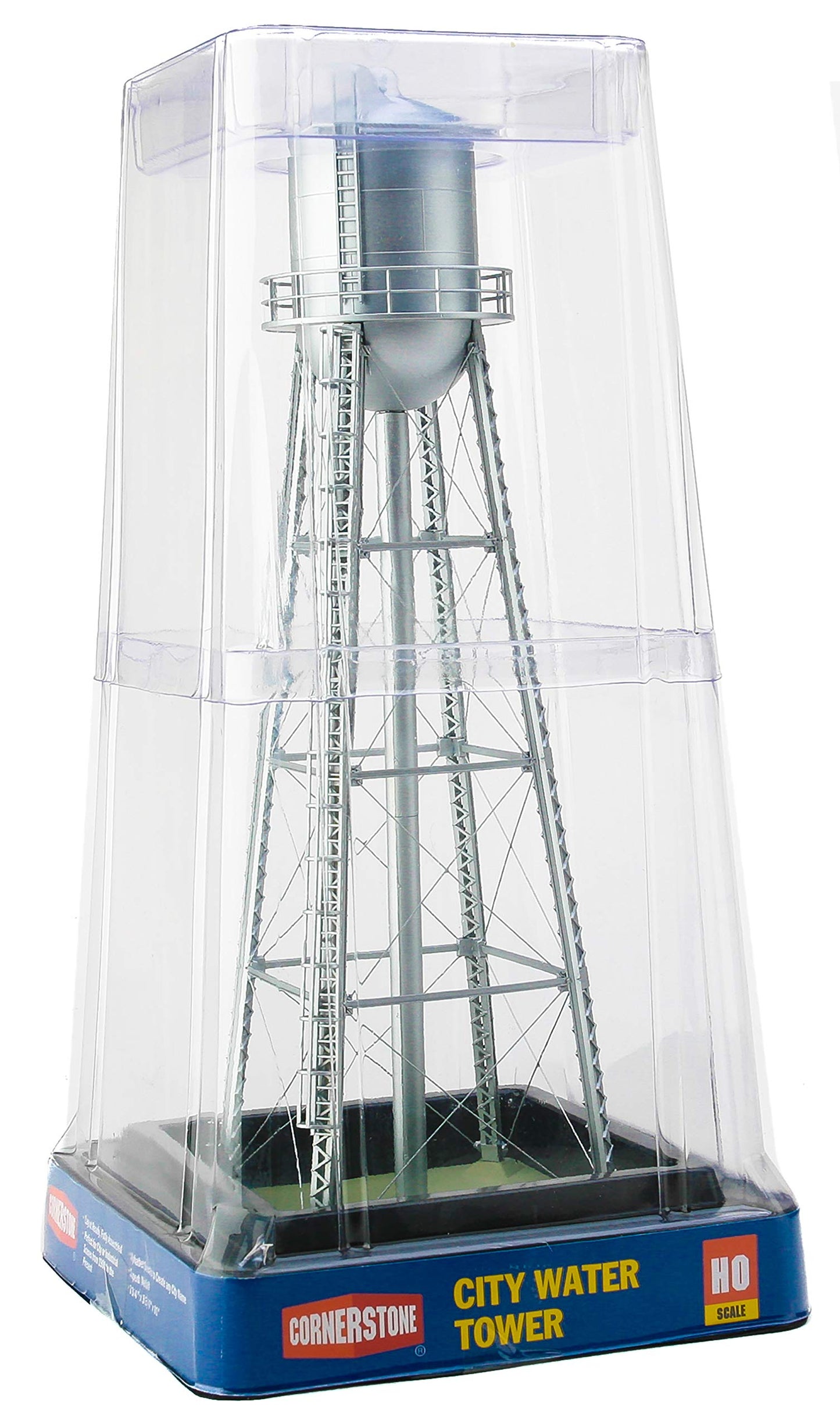 Walthers Cornerstone City Water Tower-Silver 933-2826 HO Scale Model Railroad - Structure Assembled Model