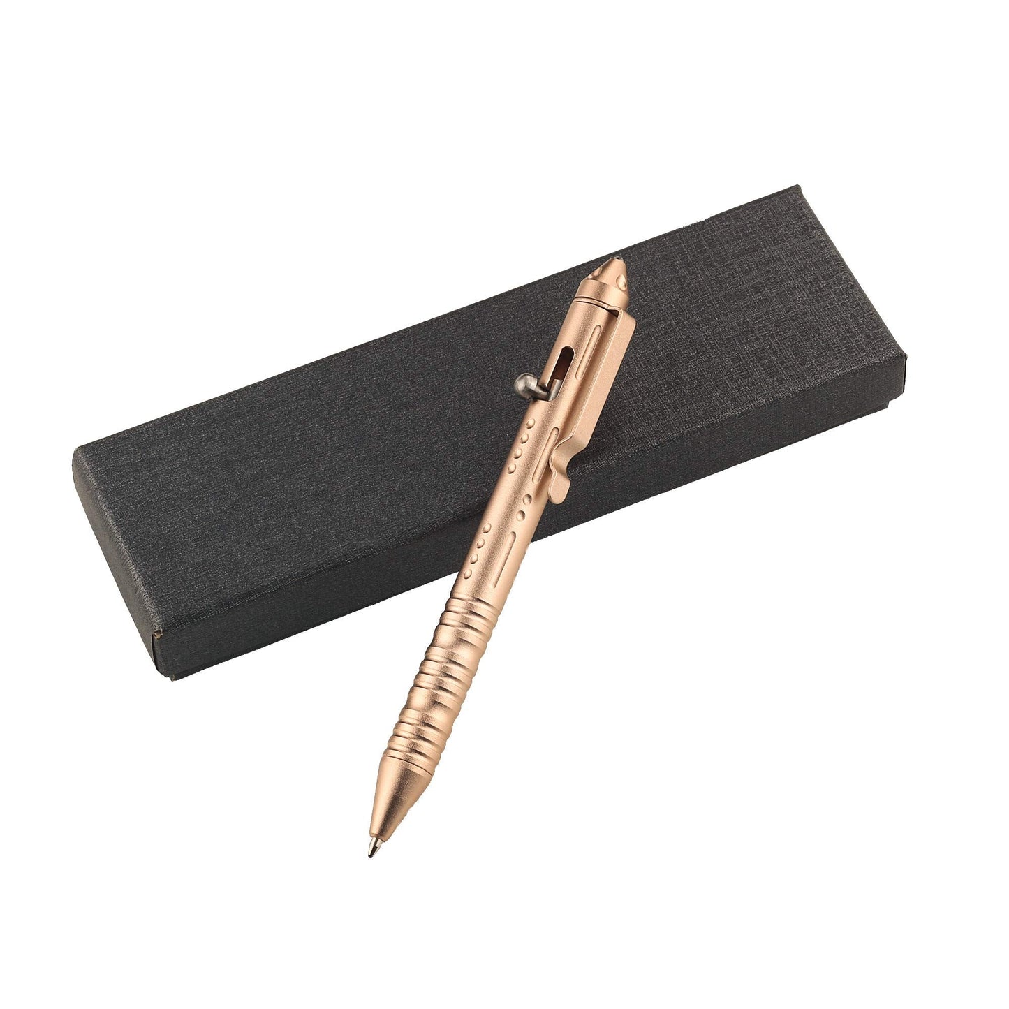 SMOOTHERPRO Bolt Action Pen with Tungsten Side 3 Colors for EDC Pocket Color Rose Gold(TP158)