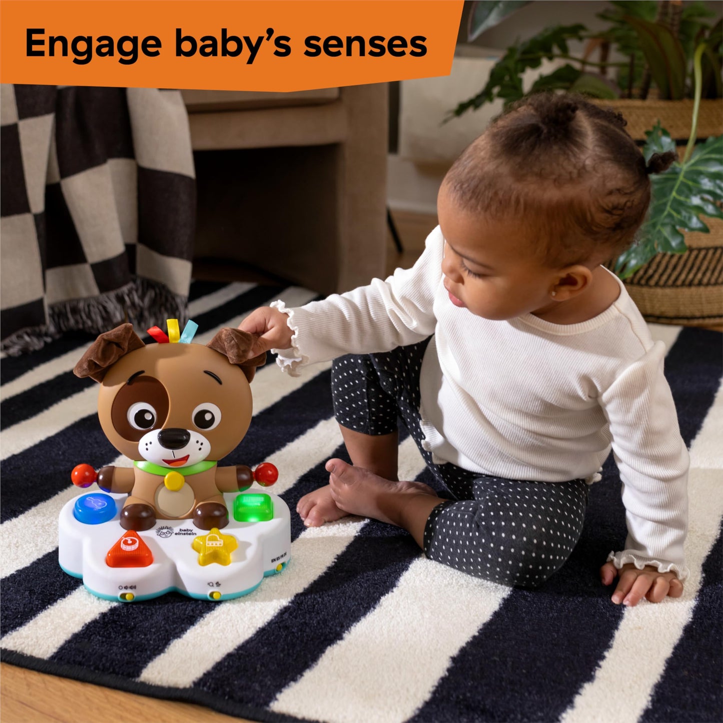 Baby Einstein Drum & Learn Dean Musical Learning Toy, Multisensory, Ages 6 Months and Up