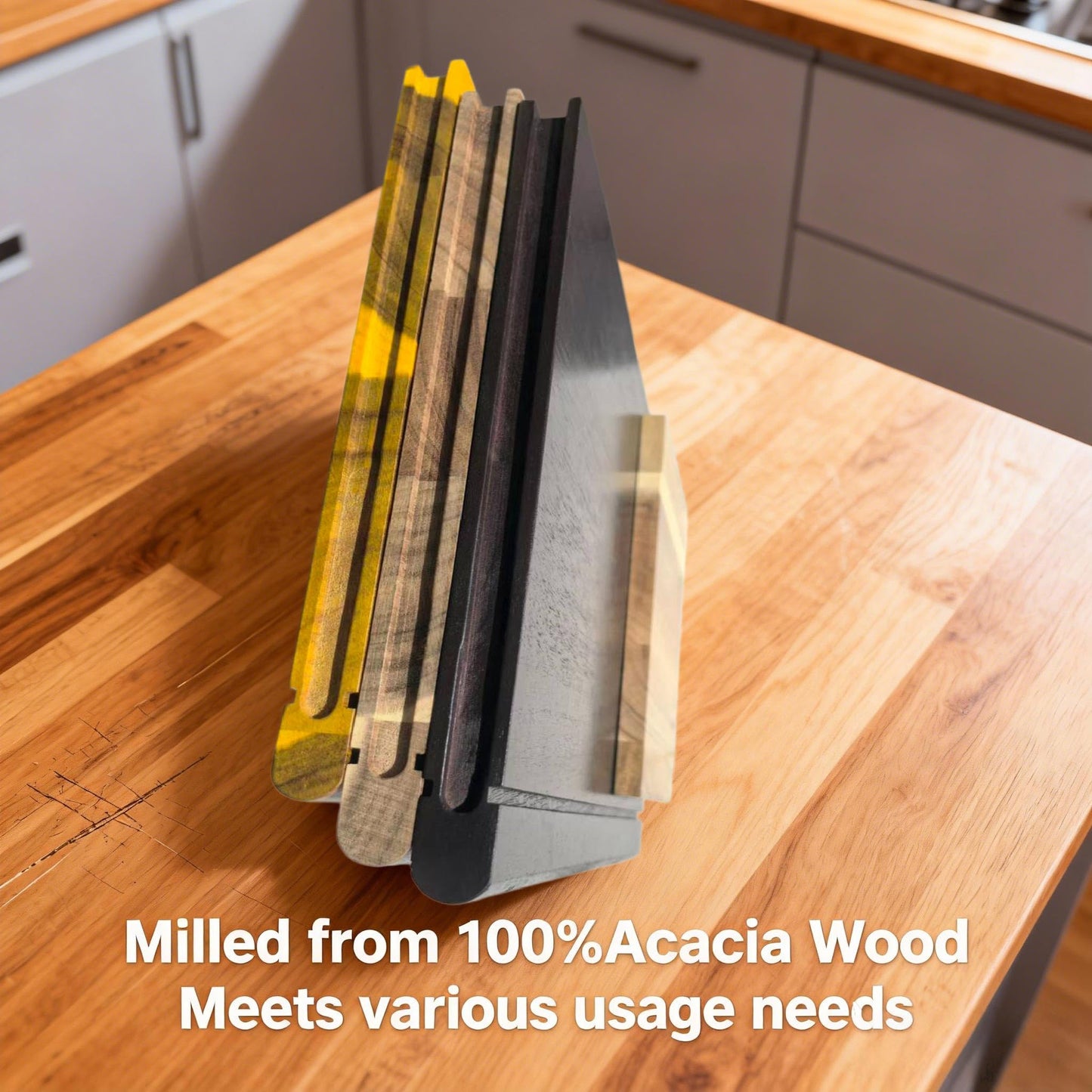 Book Cutting Board Set Of 3 With Wooden Stand,For Kitchen Counter Decor Cheese Bread Meat Vegetable Prep,Unique Housewarming Gift For Book Lovers