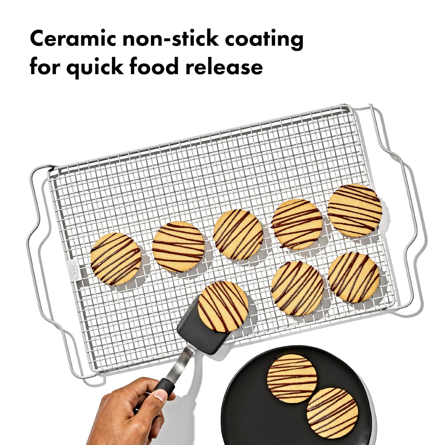 OXO Good Grips Non-Stick Pro Ceramic Coated Cooling and Baking Rack, Cooling Rack
