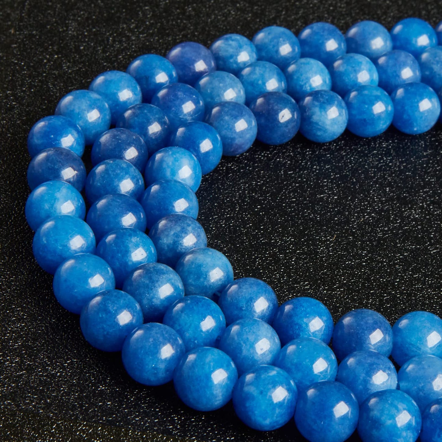 35pcs 10mm Natural Kyanite Beads Gemstone Beads Round Loose Beads for Jewelry Making