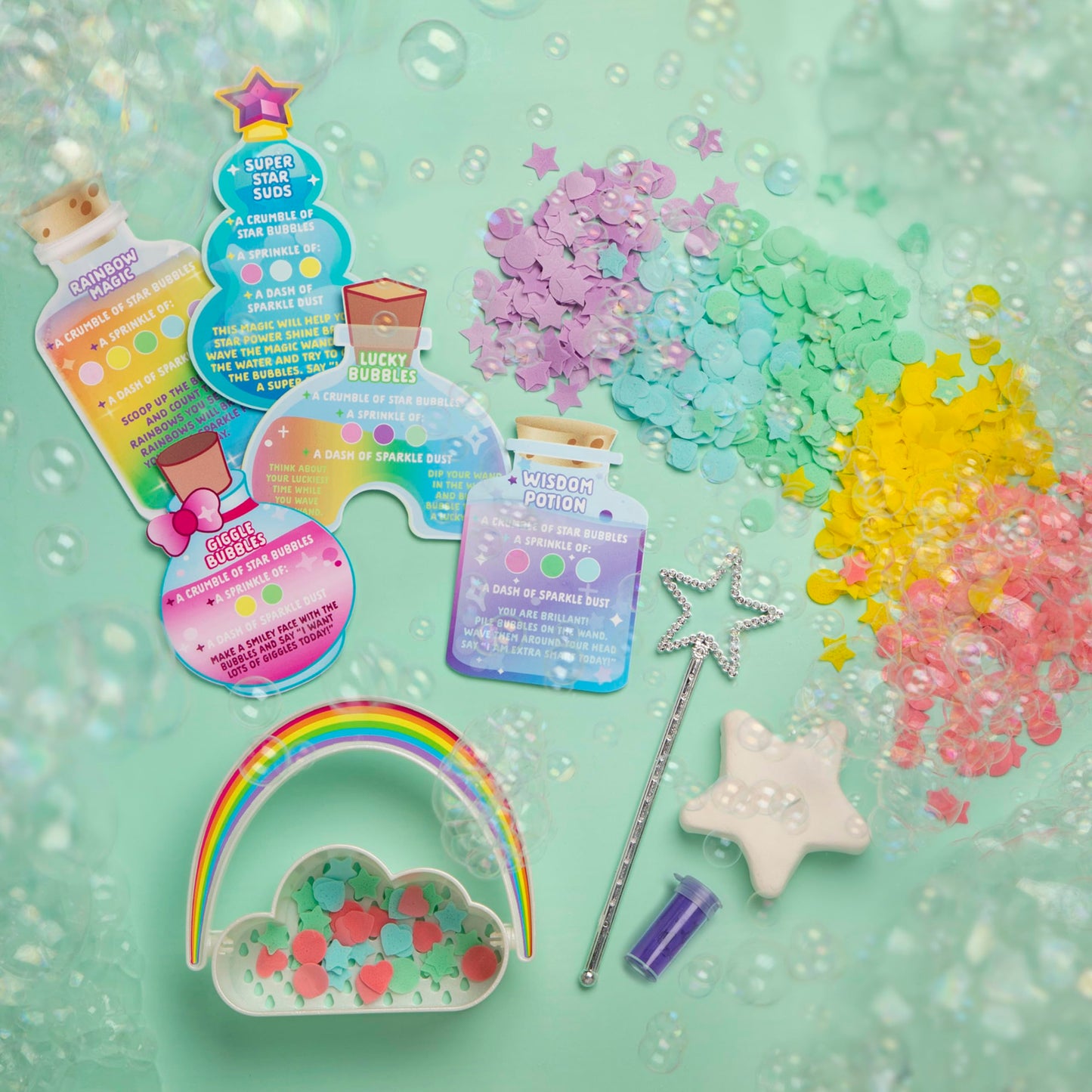 Craft-Tastic Bubble Bath Magic Potion Kit Bath Time Toys, Arts and Crafts for Kids, Non-Toxic, Ages 4+ With Help