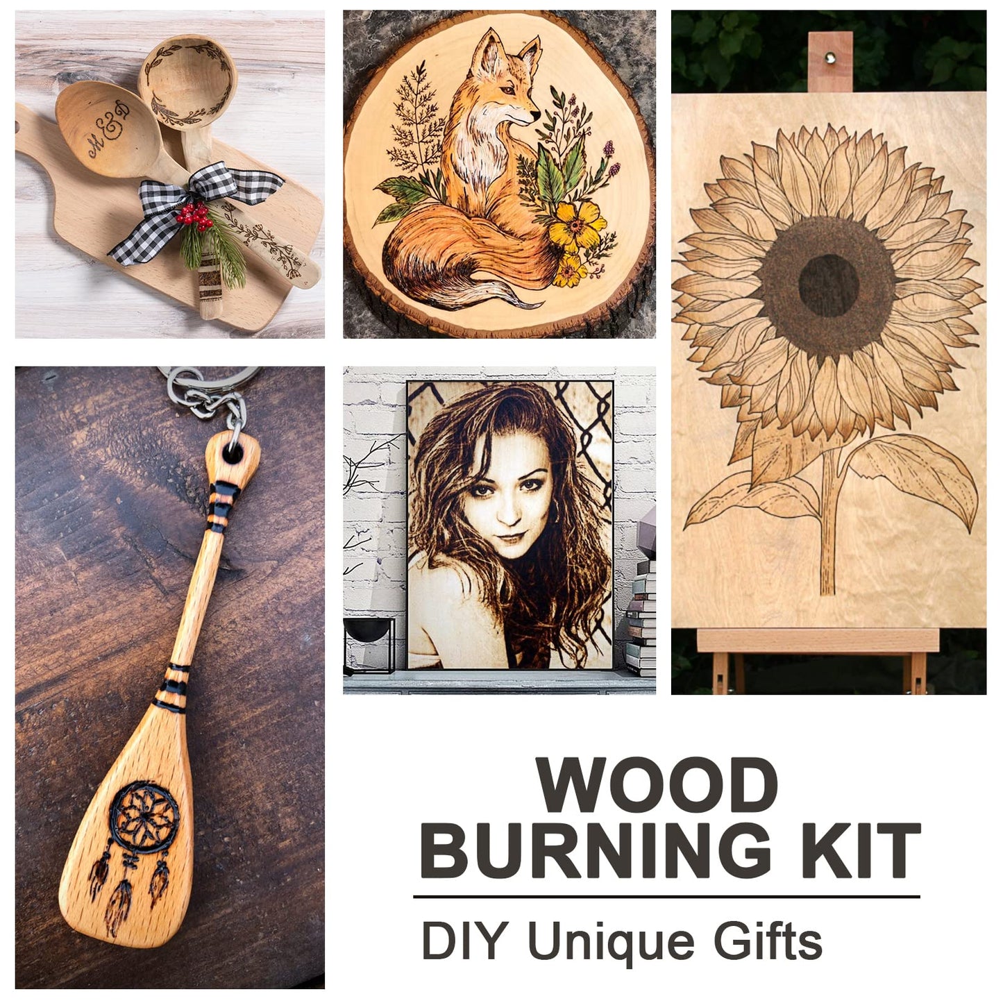 116pcs Wood Burning Kit, Professional Wood Burning Tool with Soldering, DIY Creative Tools Adjustable Temperature 220~480℃ Wood Burner Soldering Pen for Carving/Pyrography, Fathers Day gift