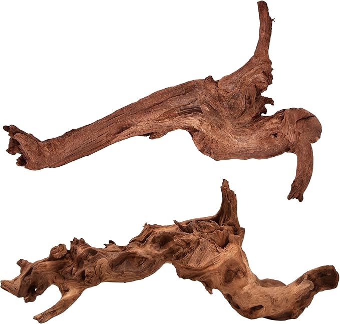 majoywoo Natural Small Driftwood for Aquarium Decor Fish Tank Decorations
