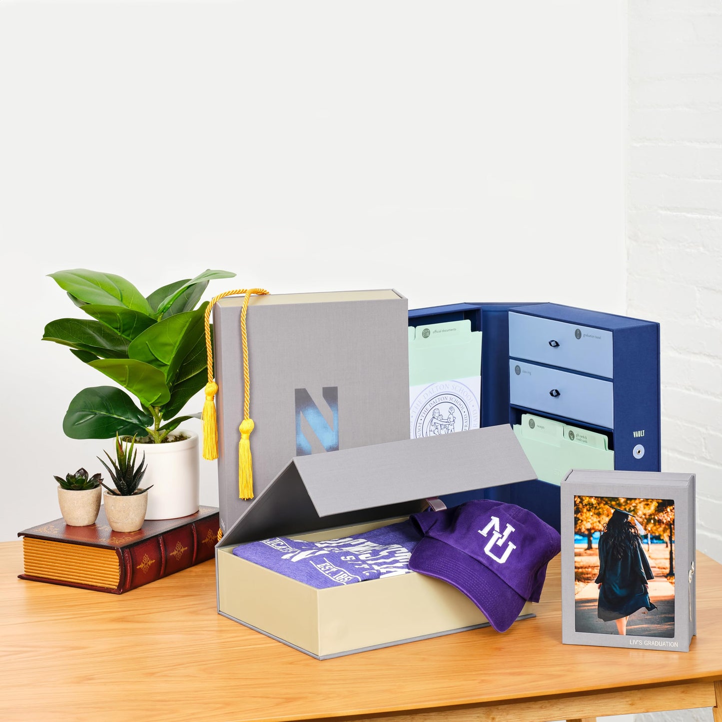 Savor | Life Essentials & Graduate Keepsake Organizer | Keep High School and College Graduation Memorabilia Organized and Safe in One Convenient Home with this Gift for Students and Grads