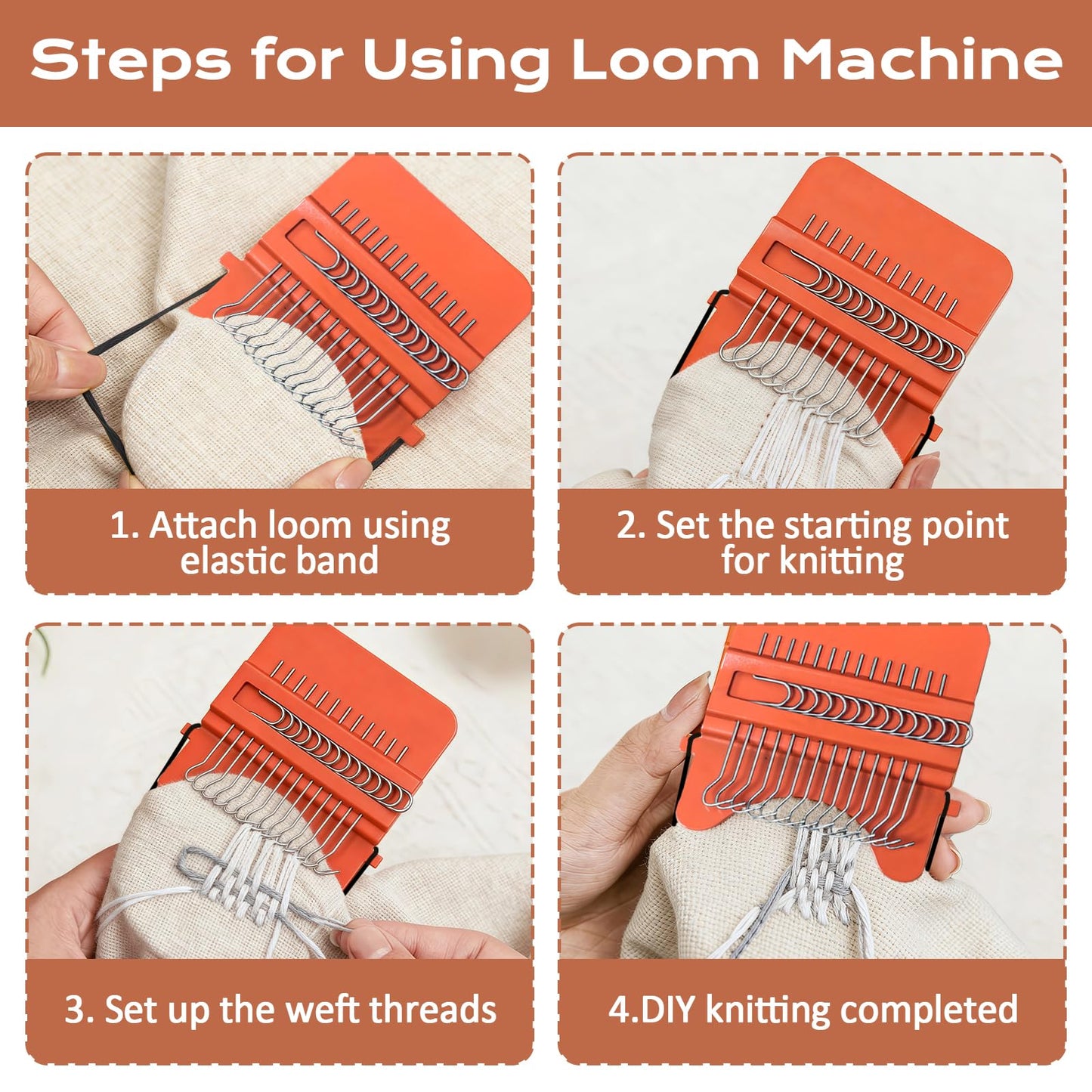 Esoes Speedweve Darning Mini Loom Kits with 50 Color Threads, Sock Darning Mushroom Egg, Complete Darning Kit for Beginners Quickly Mending Jeans Socks, DIY Knit Patch Repair Clothes Tool