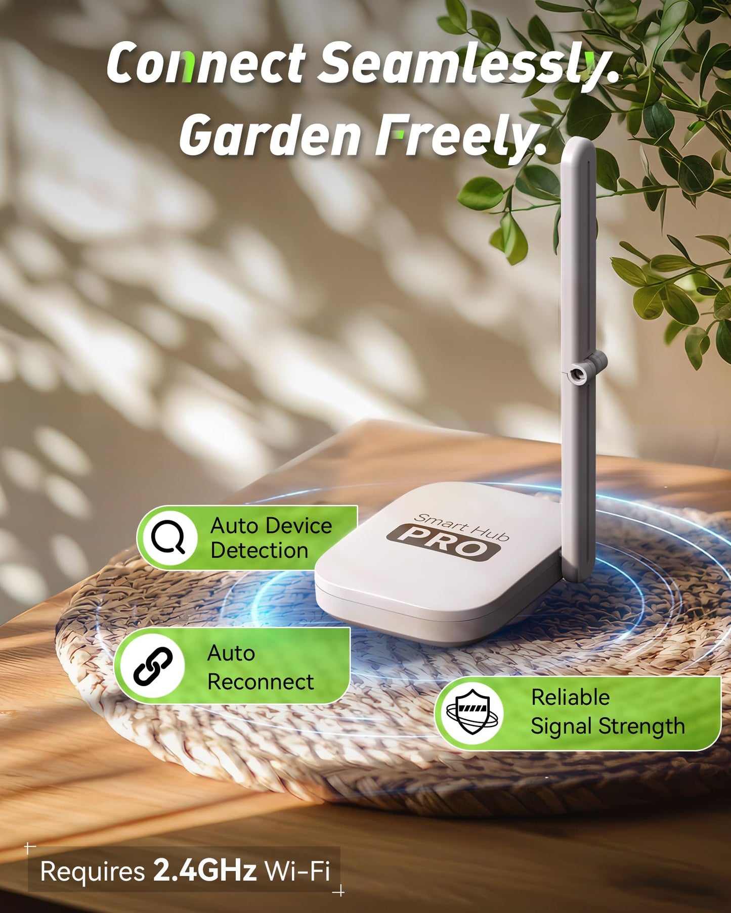 RAINPOINT WiFi Water Hose Timer with Brass Inlet&Outlet, Smart Sprinkler Timer for Watering with Gateway, WiFi Watering System for Garden, Automatic Irrigation System for Lawns and Yard
