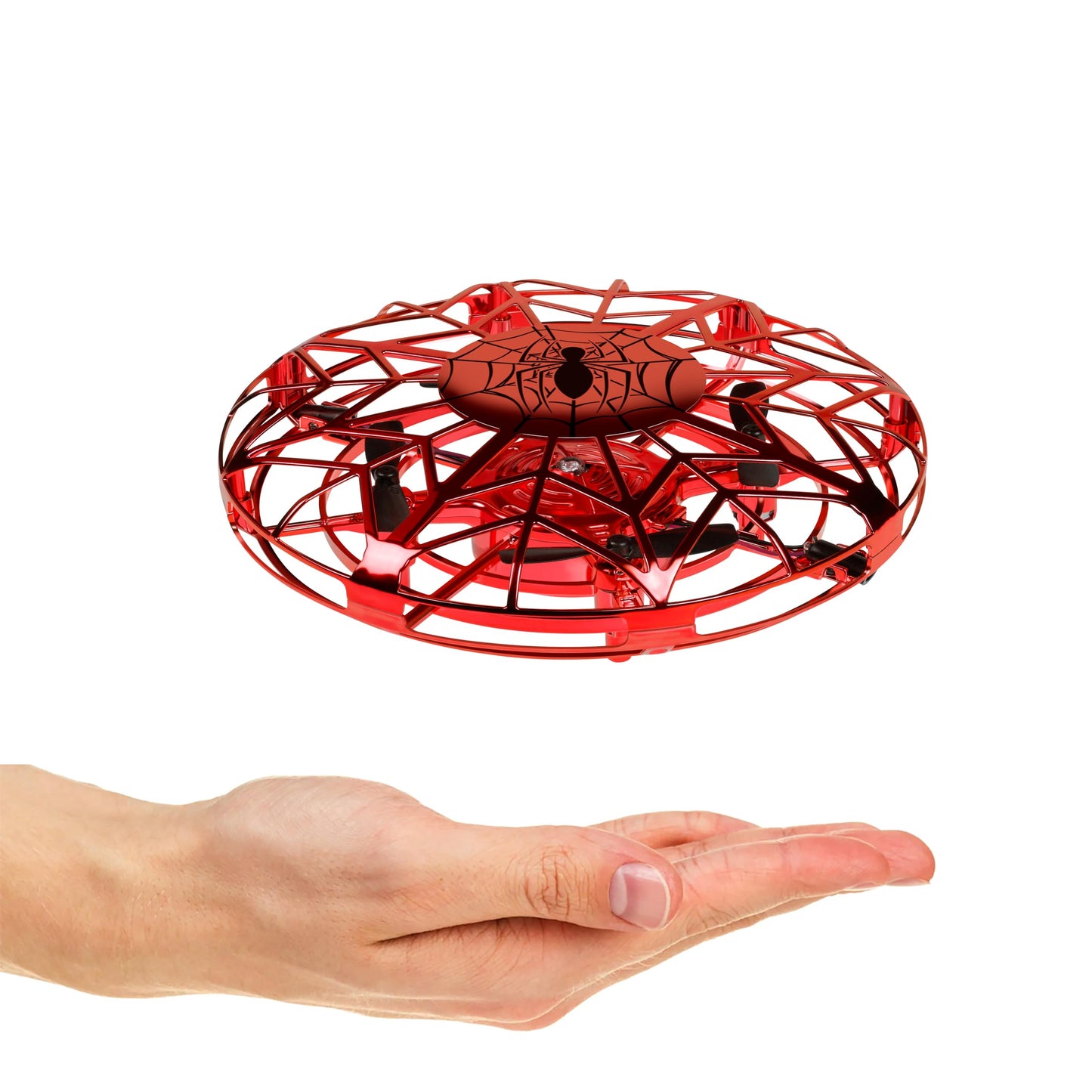 World Tech Toys Marvel Spider-Man Flying Toy – Motion Sensing UFO Spiderman Toy with USB Charging – Marvel Licensed – Indoor/Outdoor Drone for Kids Ages 6+