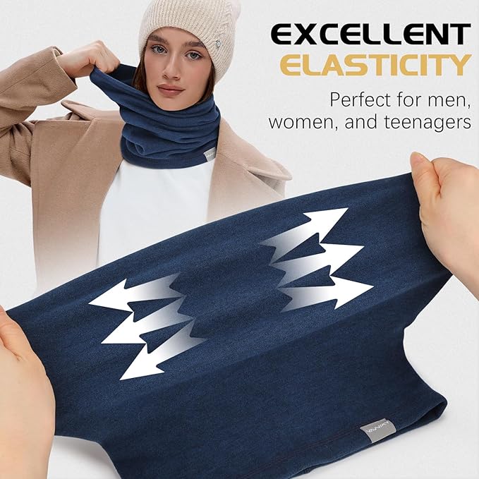 Neck Gaiter Winter Neck Warmer for Men & Women Windproof Face Mask for Cold Weather Breathable Ski Face Cover Scarf